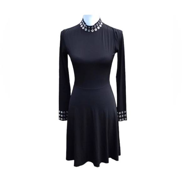 MICHAEL KORS XS BLACK LONG SLEEVES DRESS (0865) - Picture 1 of 5